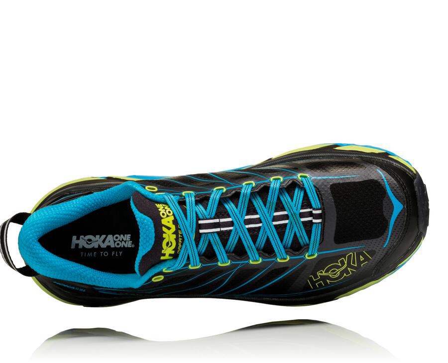 Hoka One One Trail Schoenen Heren - Mafate Speed 2 - Zwart/Blauw - XI5194382